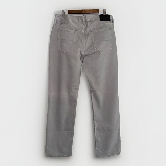 Five Four Gray Jeans Fenton Relaxed  Straight Mens 33x32 Casual Stretch Denim - Picture 2 of 16